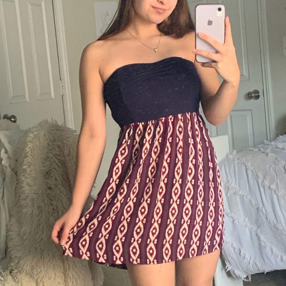 Strapless Mini Dress